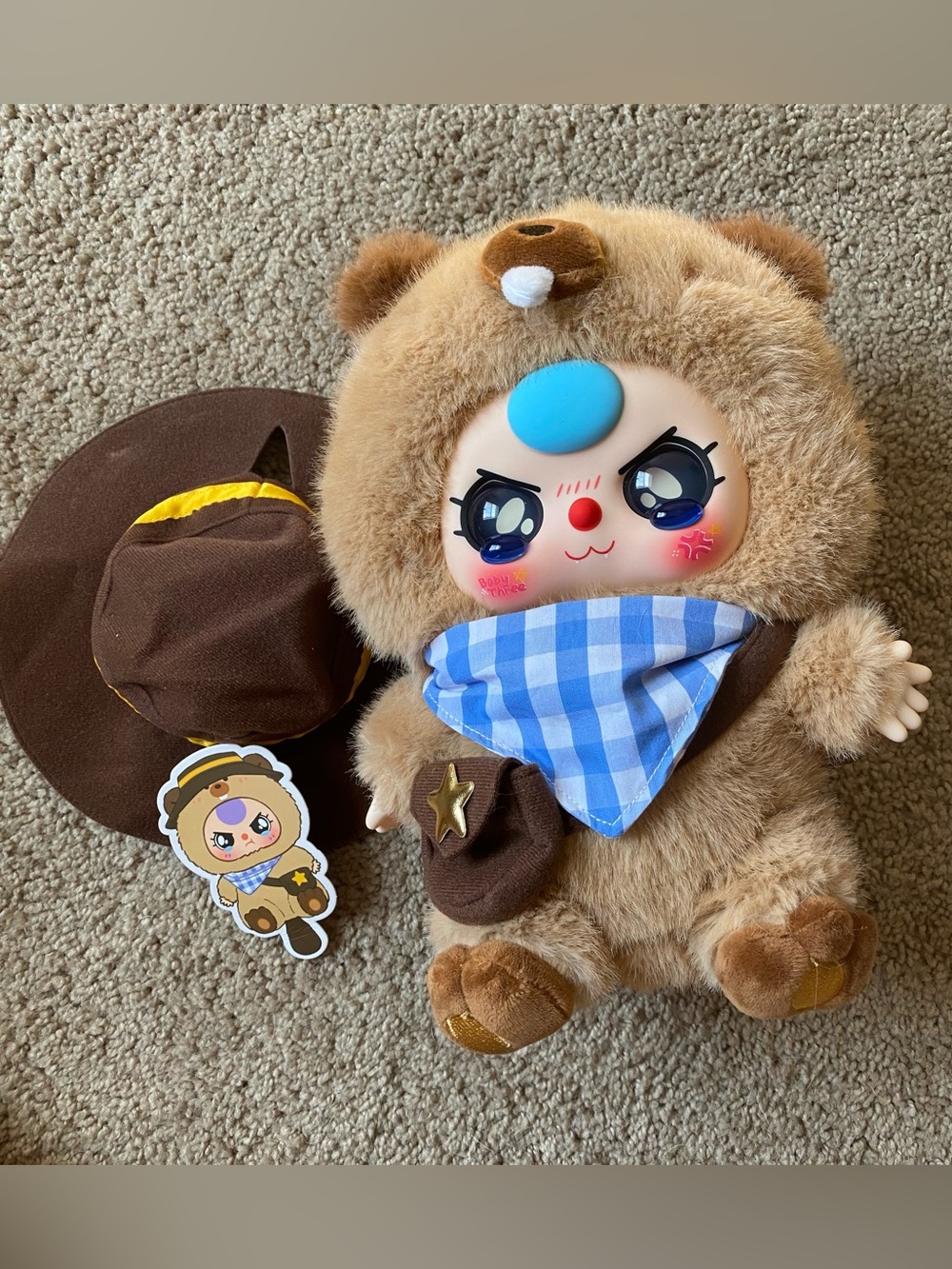 Baby Three 400% V2 Otter Crying eyes fangs